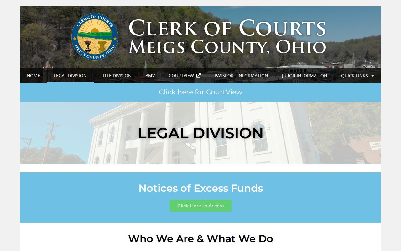 Meigs County Clerk legal division public-records and disposition source